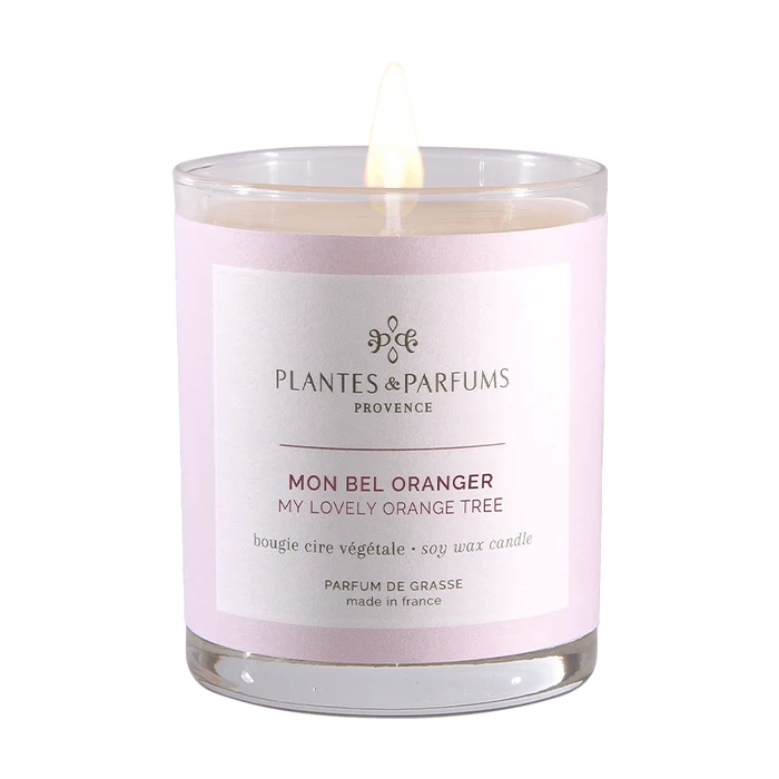 Bougie Mon Bel Oranger Plantes et Parfums Provence Parfum de Grasse 180g