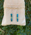 Boucles d'oreilles pendantes en Aventurine et Apatite naturelle