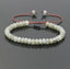 Bracelet Shamballa ajustable, perles en Labradorite naturelle