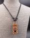 Collier mixte avec pendentif Tiki marron - bijou maori Hawai