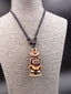 Collier avec pendentif Tiki marron - bijou Maori