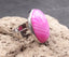 Bague réglable Pierre ovale en Agate Rose d'Australie - Lithothérapie