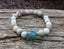 Bracelet en pierre véritable Amazonite du Brésil 8 mm+ tortue Amérindienne en Howlite Turquoise