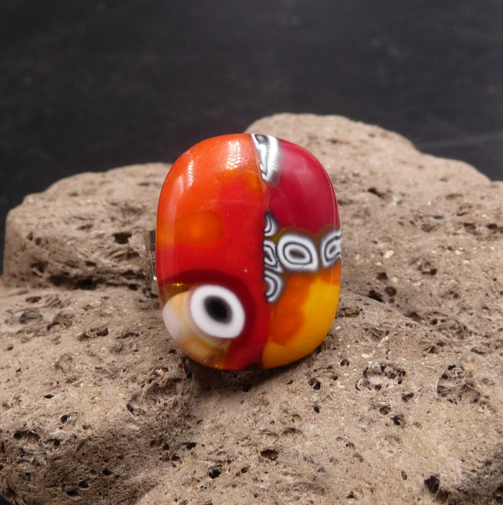 Bague Millefiori en verre de Murano