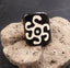 Bague en corne de buffle motif soleil