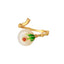 Bague Bouddhiste Tibétaine en jade monture bambou