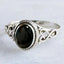 Bague en Onyx (agate noire) d'Uruguay