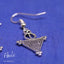 Boucles d'oreilles fibule berbère en argent - artisanat Amazigh