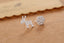 Boucles d'oreilles flocons de neige et renne en argent 925