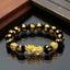 Bracelet Feng Shui Pixiu en Obsidienne Noire