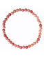 Bracelet en Rhodochrosite naturelle 4 mm. Equilibre et protection