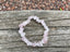 Bracelet perles chips en Quartz Rose naturel