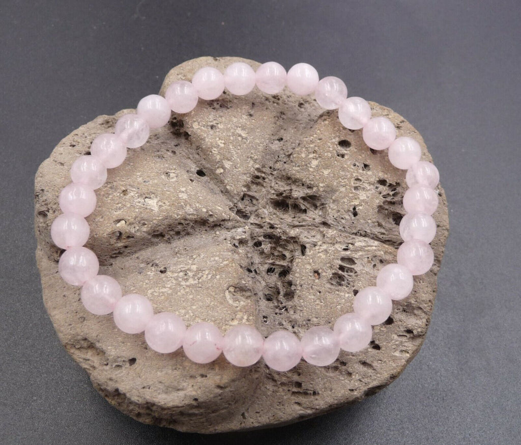 Bracelet "Sérénité" en Quartz Rose 4 mm