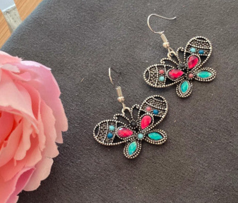 Boucles d'oreilles bohème chic boho Papillon "Charlotte"