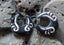 Boucles d'oreilles créoles piercing art ethnique tribal en corne