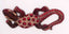 Gecko margouillat salamandre lézard en bois et batik art Java Bordeaux