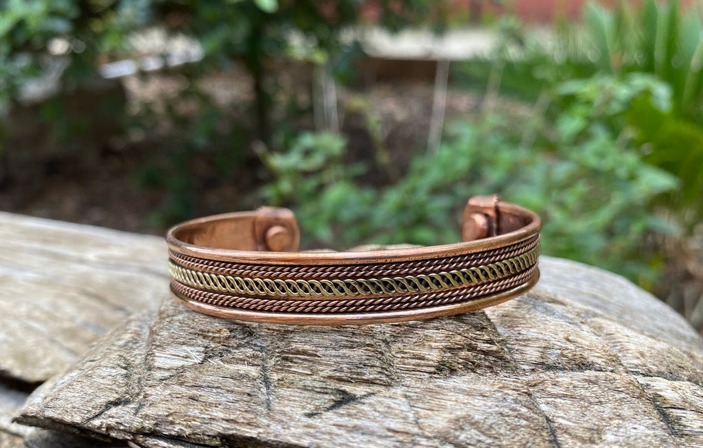 Bracelet magnétique en cuivre - bracelet aimanté - bracelet anti