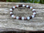 Bracelet Triple protection Grenat, Rhodonite et Pierre de Lune 6 mm- Energie et vitalité