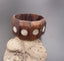 Bracelet manchette ethnique nature en bois et nacre