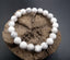 Bracelet Lithothérapie en Howlite naturelle 8 mm- Ancrage, relaxation