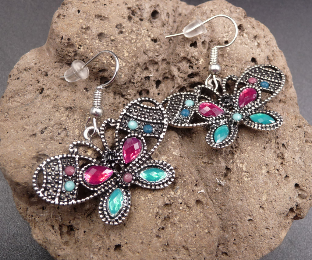 Boucles d'oreilles bohème chic boho Papillon "Charlotte"