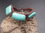 Bracelet réglable en turquoise pour homme ou femme