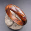 Bracelet jonc berbère Marocain en bois de thuya et fils d'argent