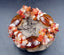 Bracelet en perles chips agate orange et beige - Anti-stress