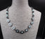 Collier en hématite et perles bleues