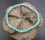 Bracelet Turquoise (Howlite bleue) - boules 4 mm