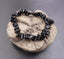 Bracelet perles chips en Obsidienne Noire naturelle