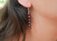 Boucles d'oreilles pendantes en Grenat