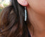 Boucles d'oreilles pendantes en Aigue Marine