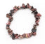 Bracelet Lithothérapie en Rhodonite, perles Chips. Equilibre et protection