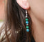 Boucles d'oreilles pendantes "Triple Protection" Malachite, Apatite et Hématite